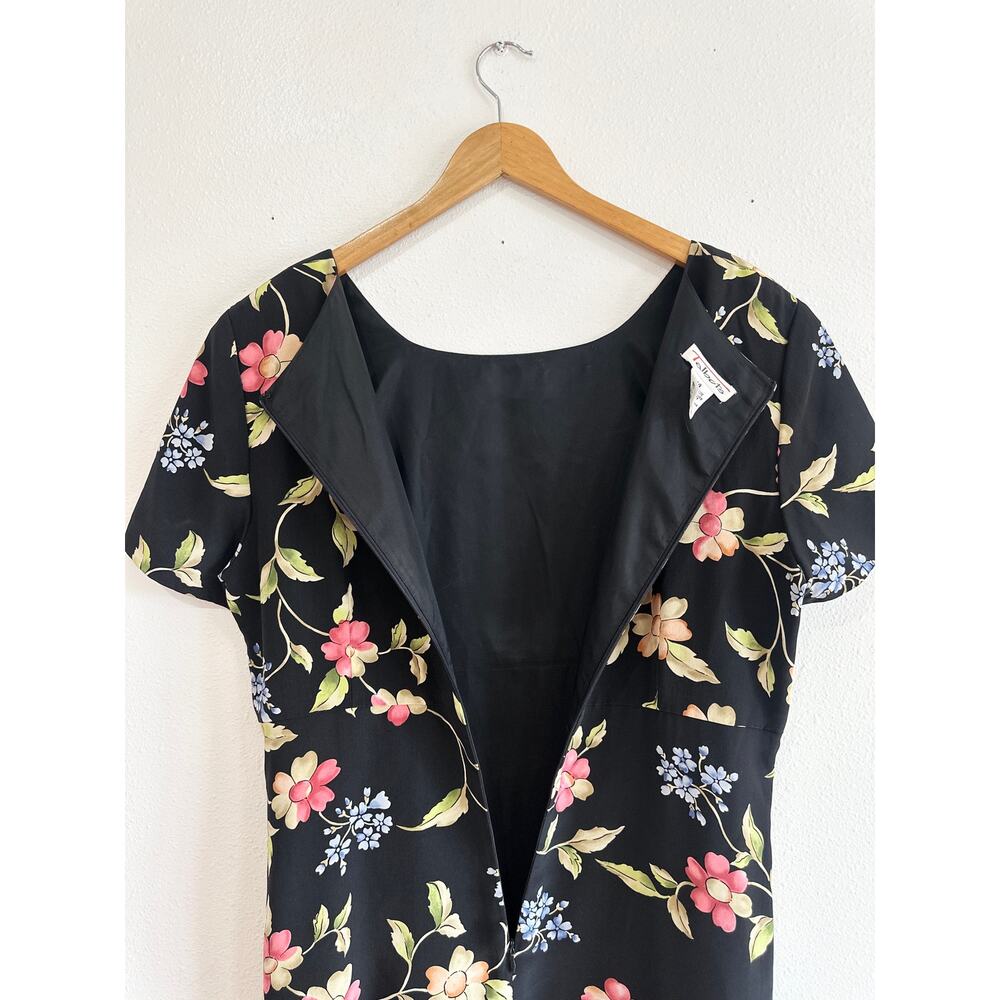 Late 90’s Whimsigoth Floral Silk Maxi Dress 14 - Picture 8 of 13